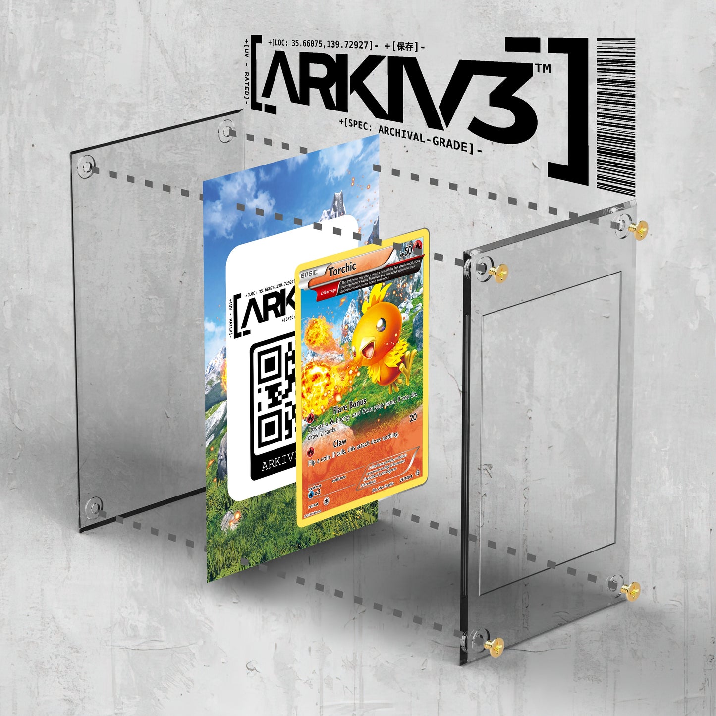 [UNIT: 26/160] // Torchic Extended Art Display Case - Raw