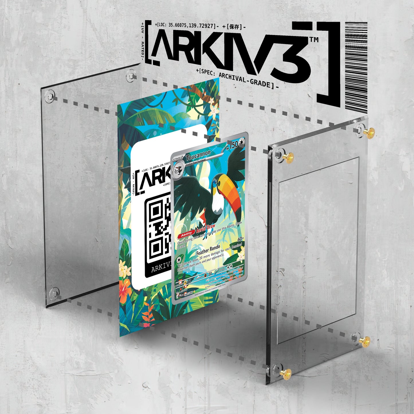 [UNIT: 94/84] // Toucannon Extended Art Display Case - Raw