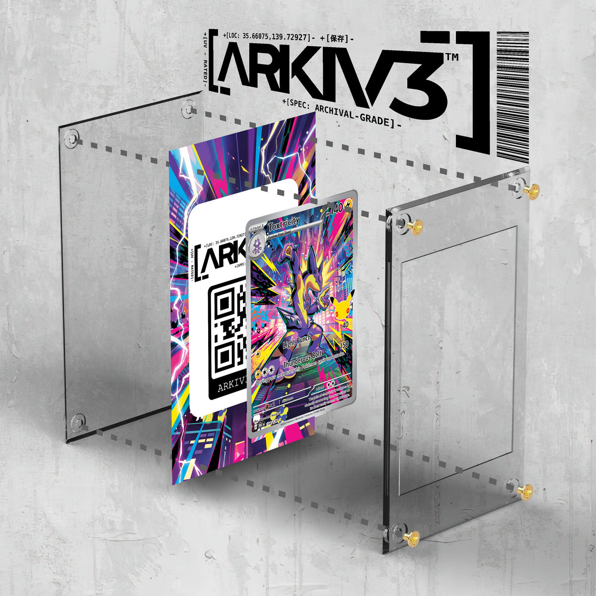 [UNIT: 134/128] // Toxtricity Extended Art Display Case - Raw