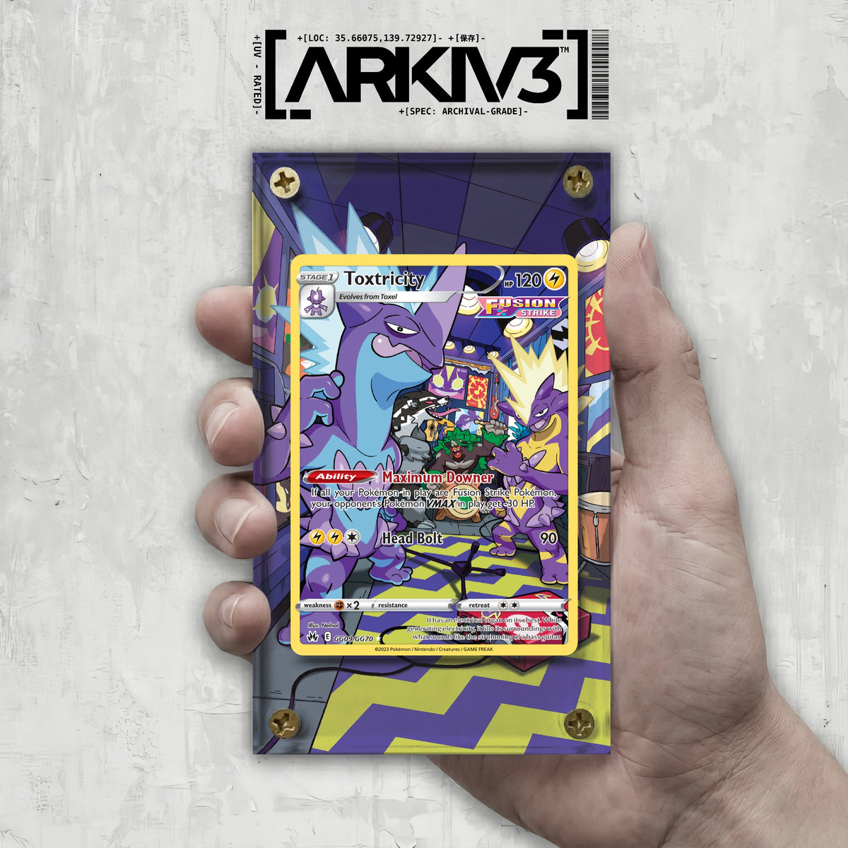 [UNIT: GG09/70] // Toxtricity Extended Art Display Case - Raw