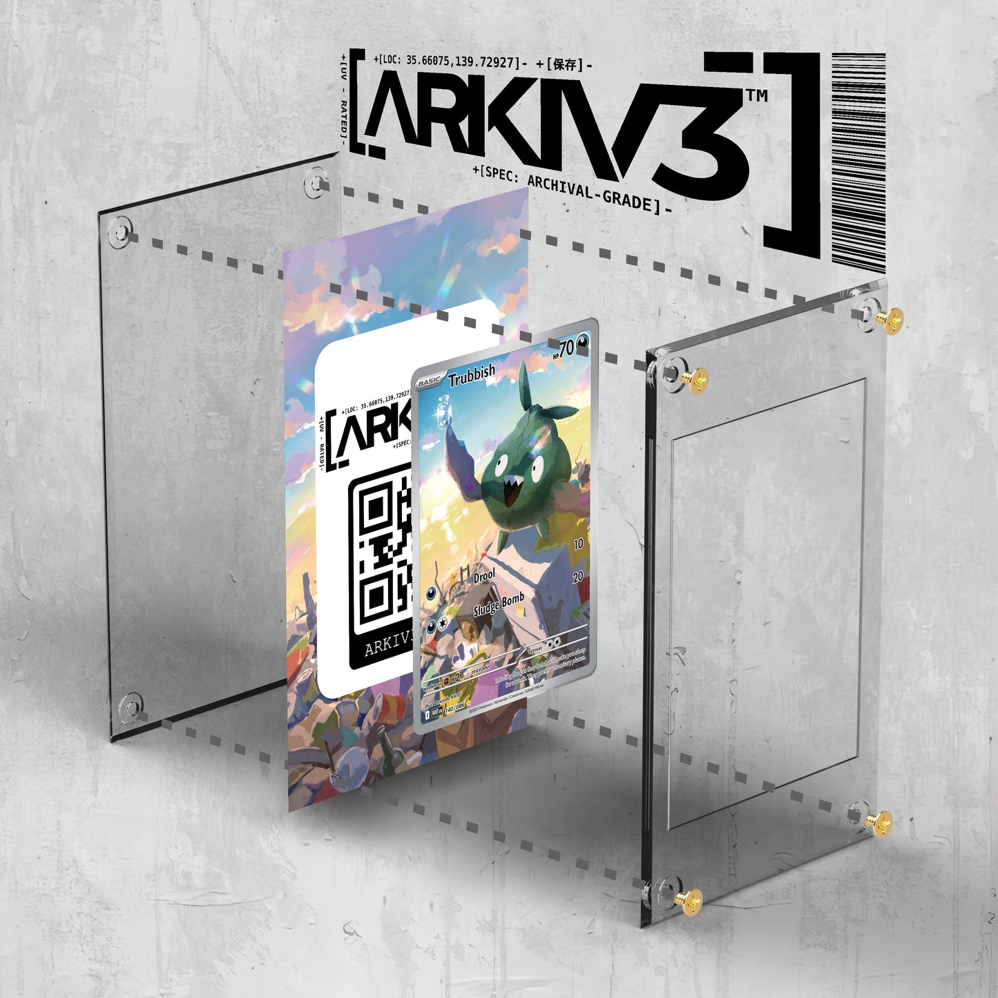[UNIT: 140/86] // Trubbish Extended Art Display Case - Raw