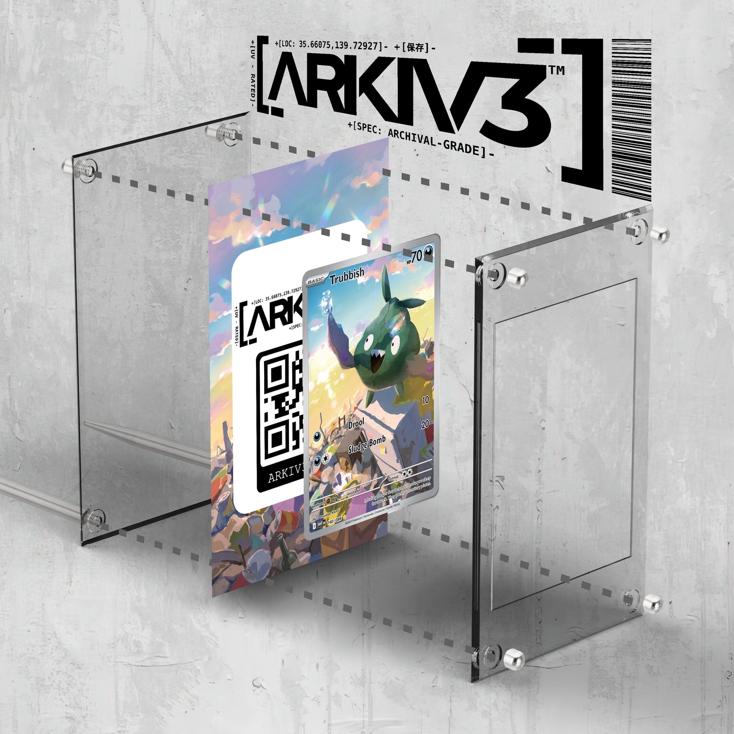 [UNIT: 140/86] // Trubbish Extended Art Display Case - Raw