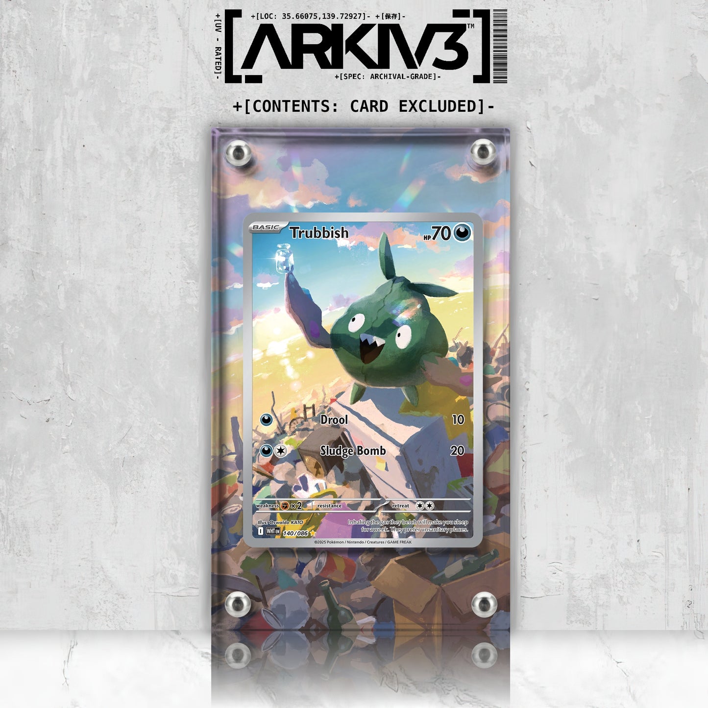 [UNIT: 140/86] // Trubbish Extended Art Display Case - Raw