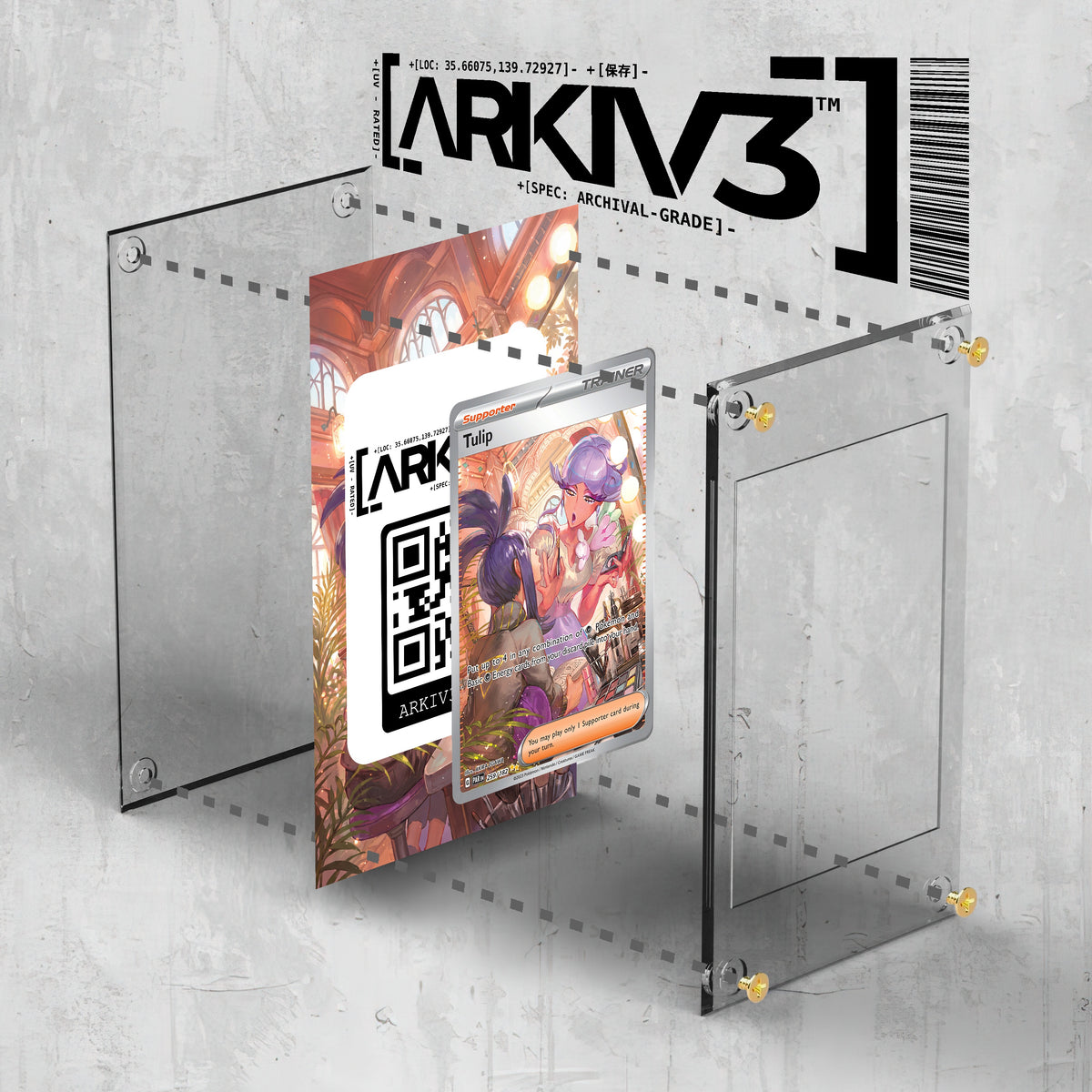 [UNIT: 259/182] // Tulip Extended Art Display Case - Raw