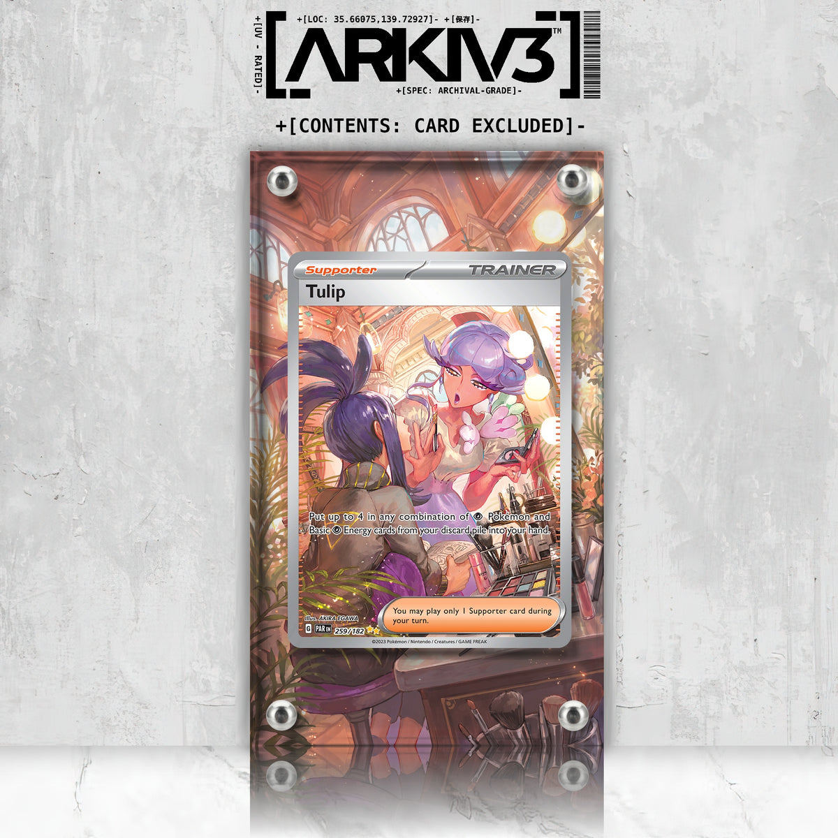 [UNIT: 259/182] // Tulip Extended Art Display Case - Raw