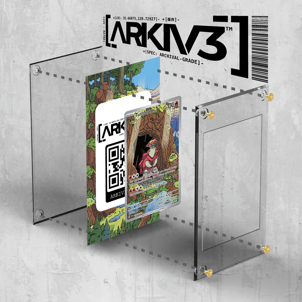 [UNIT: 146/142] // Turtonator Extended Art Display Case - Raw