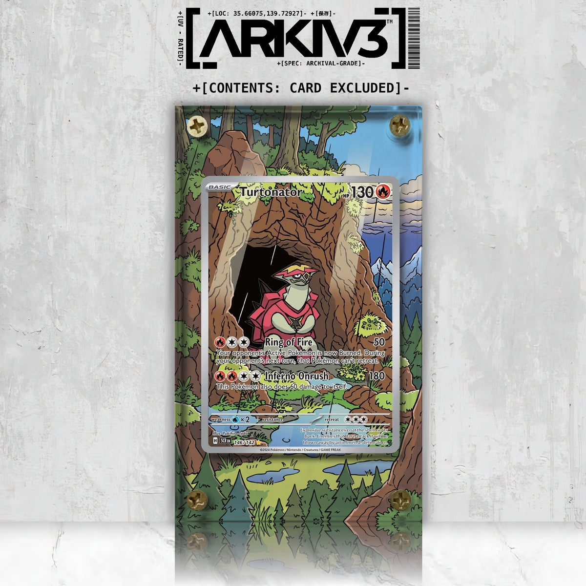 [UNIT: 146/142] // Turtonator Extended Art Display Case - Raw