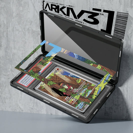 ARKIV3 PSA graded exploded mockup