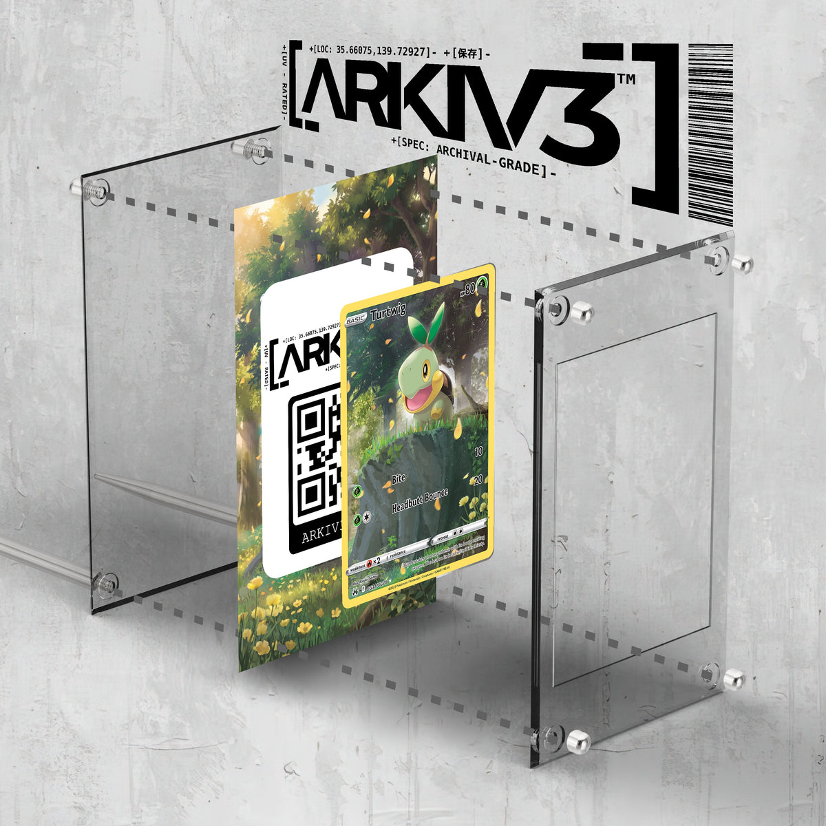 [UNIT: GG31/70] // Turtwig Extended Art Display Case - Raw