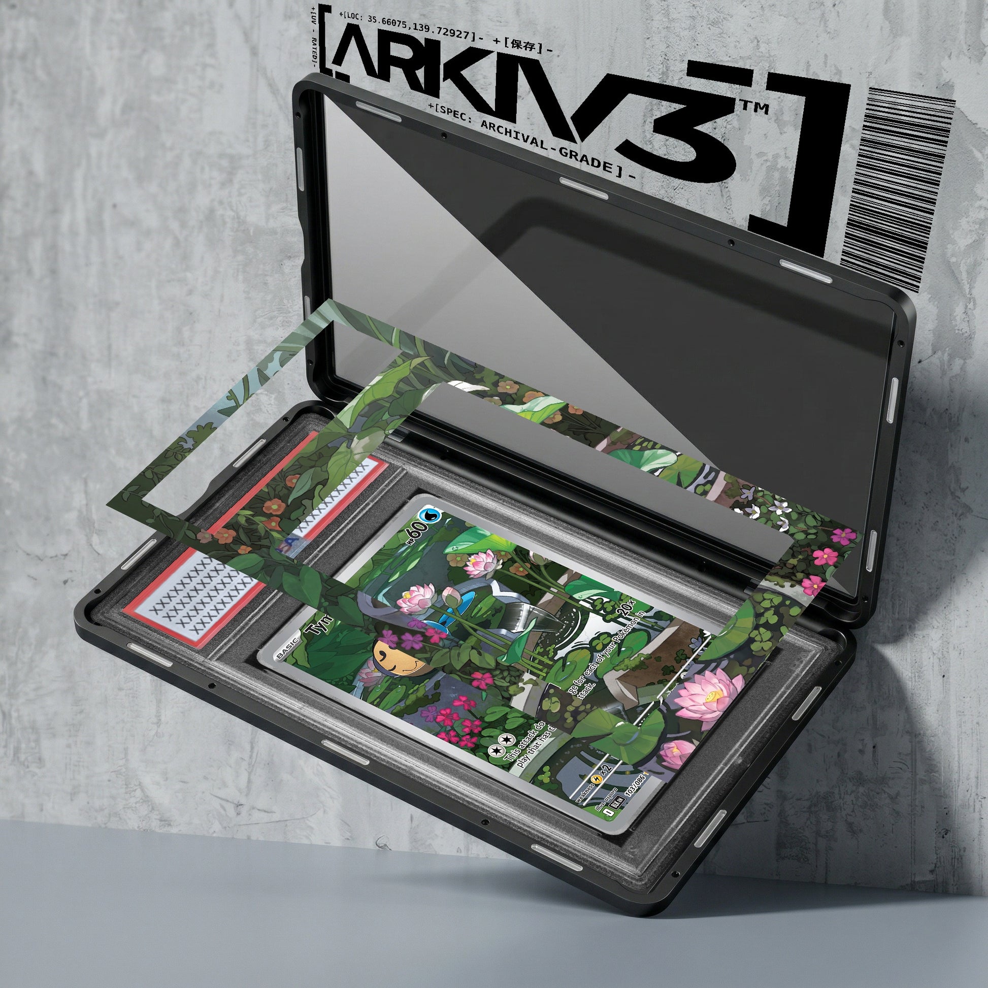 ARKIV3 PSA graded exploded mockup