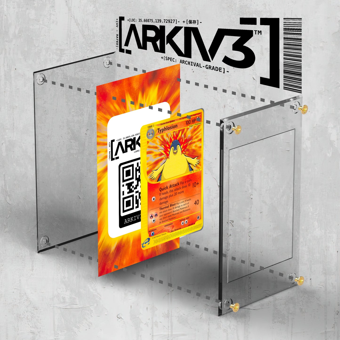 [UNIT: 64/165] // Typhlosion Extended Art Display Case - Raw