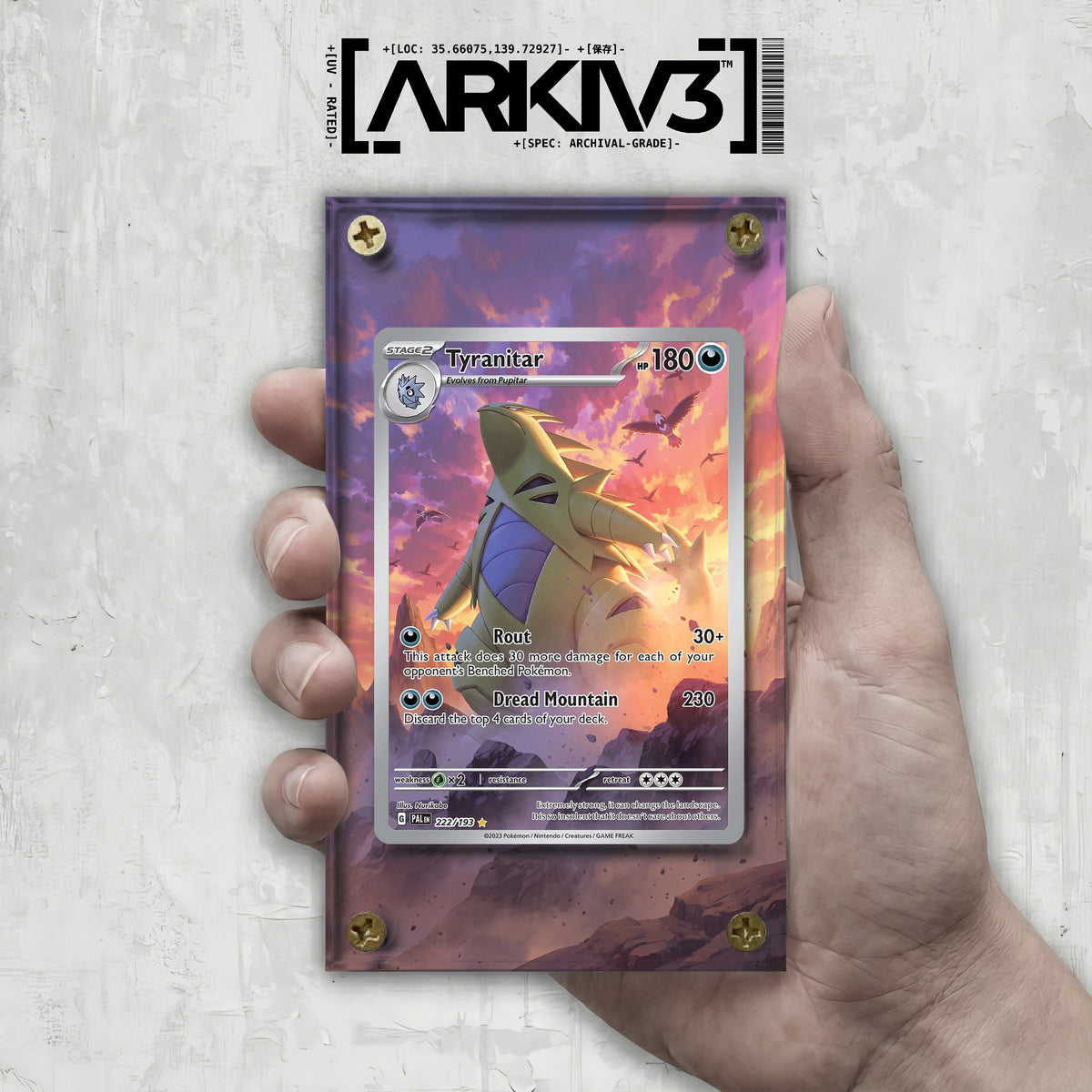 [UNIT: 222/193] // Tyranitar Extended Art Display Case - Raw