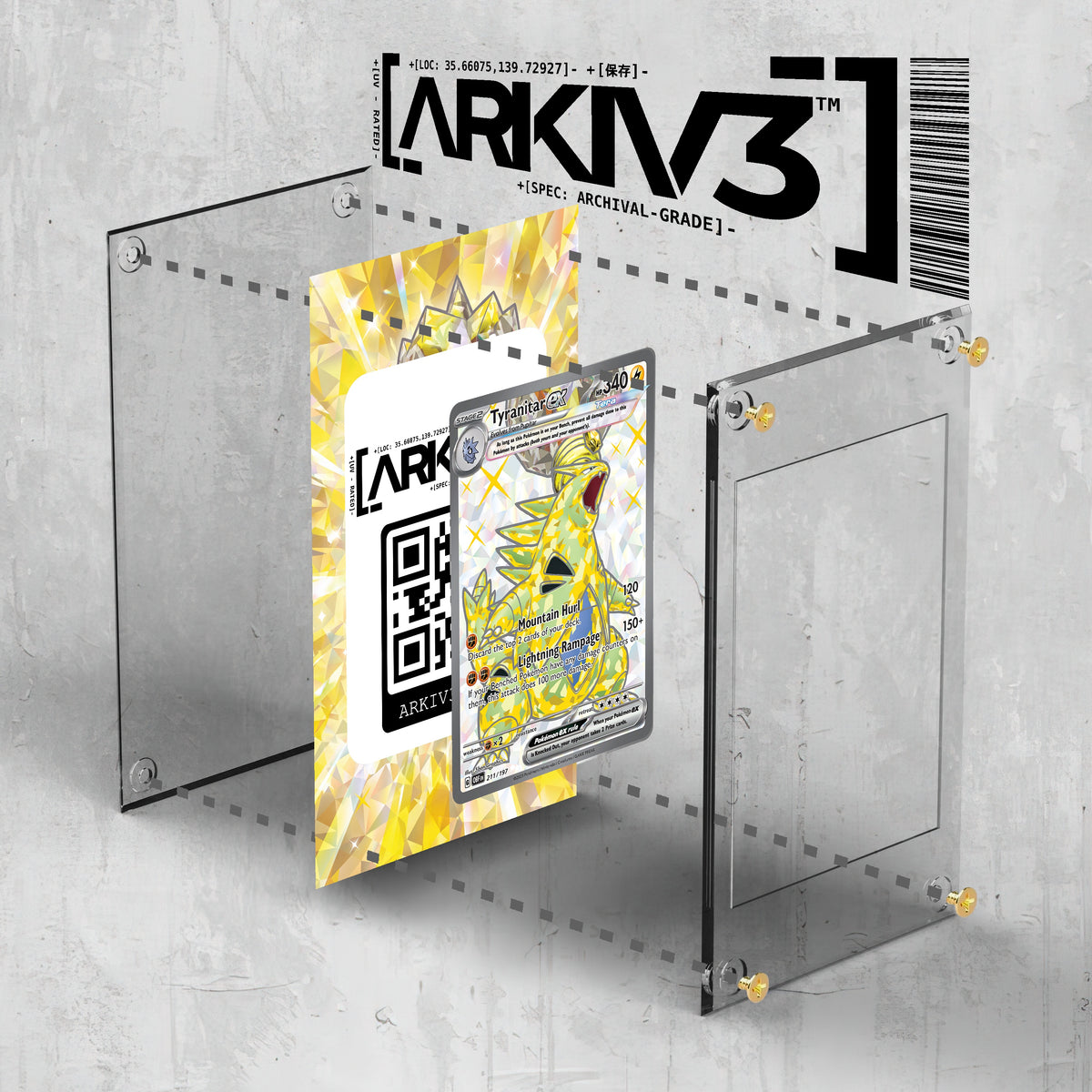 [UNIT: 211/197] // Tyranitar ex Extended Art Display Case - Raw
