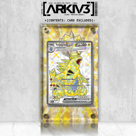 [UNIT: 211/197] // Tyranitar ex Extended Art Display Case - Raw