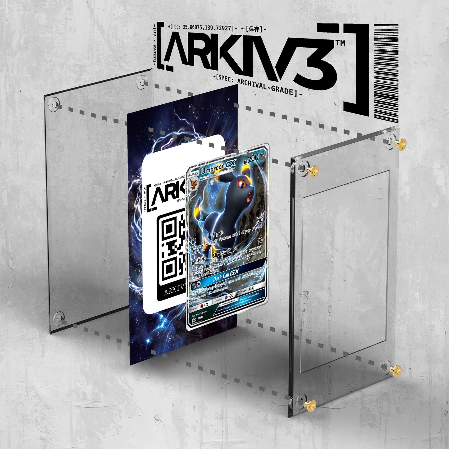 [UNIT: SM36/248] // Umbreon-GX Extended Art Display Case - Raw