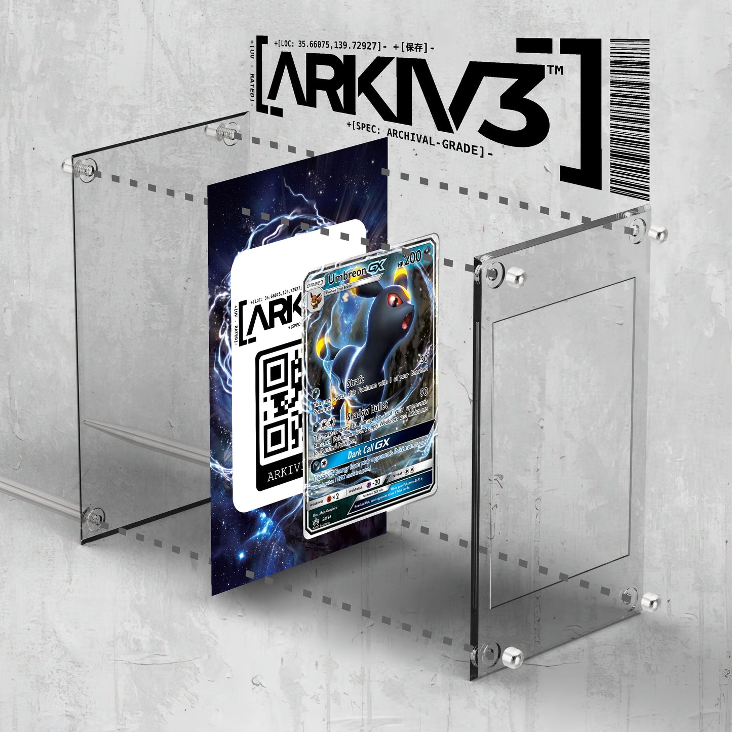 [UNIT: SM36/248] // Umbreon-GX Extended Art Display Case - Raw