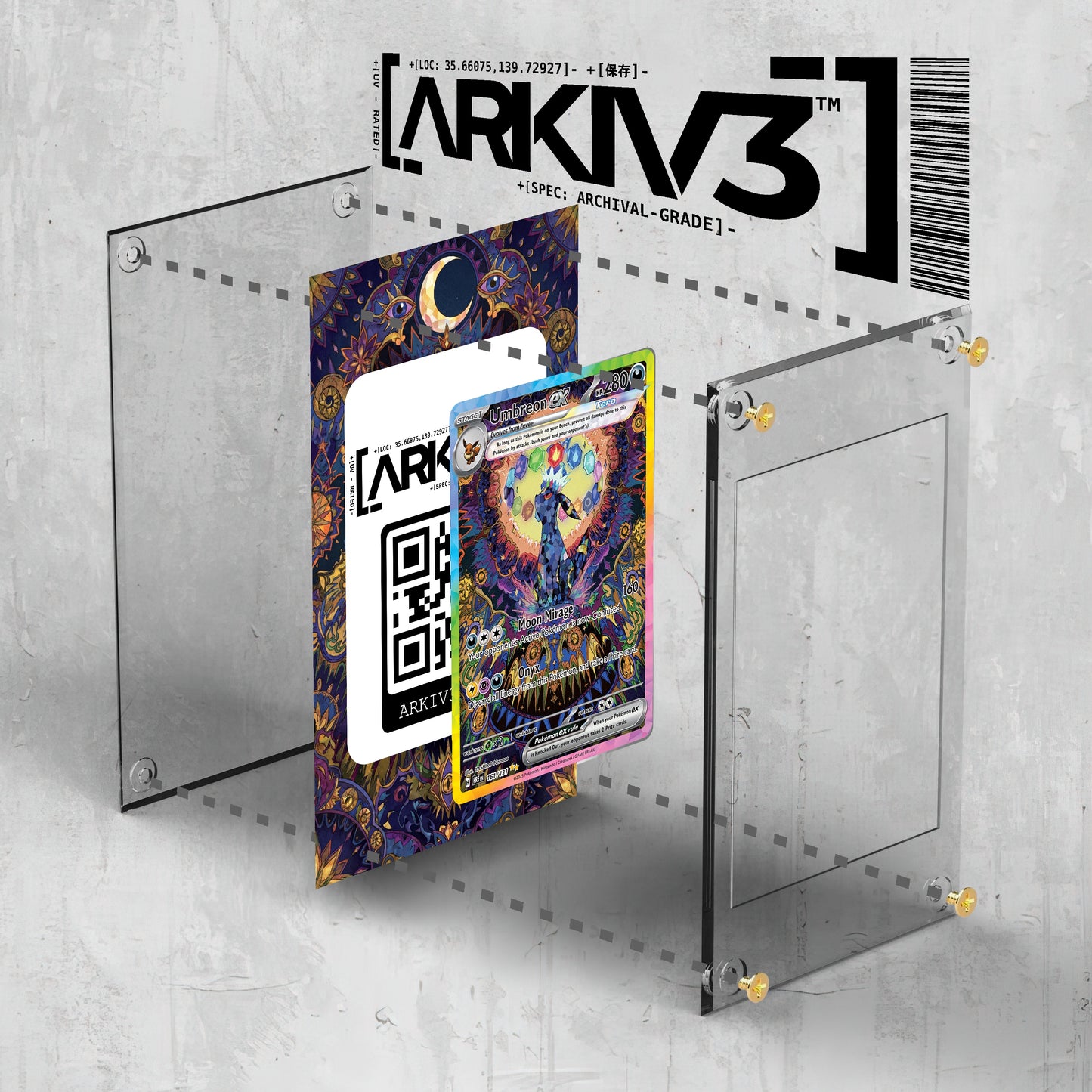 [UNIT: 161/131] // Umbreon ex Extended Art Display Case - Raw