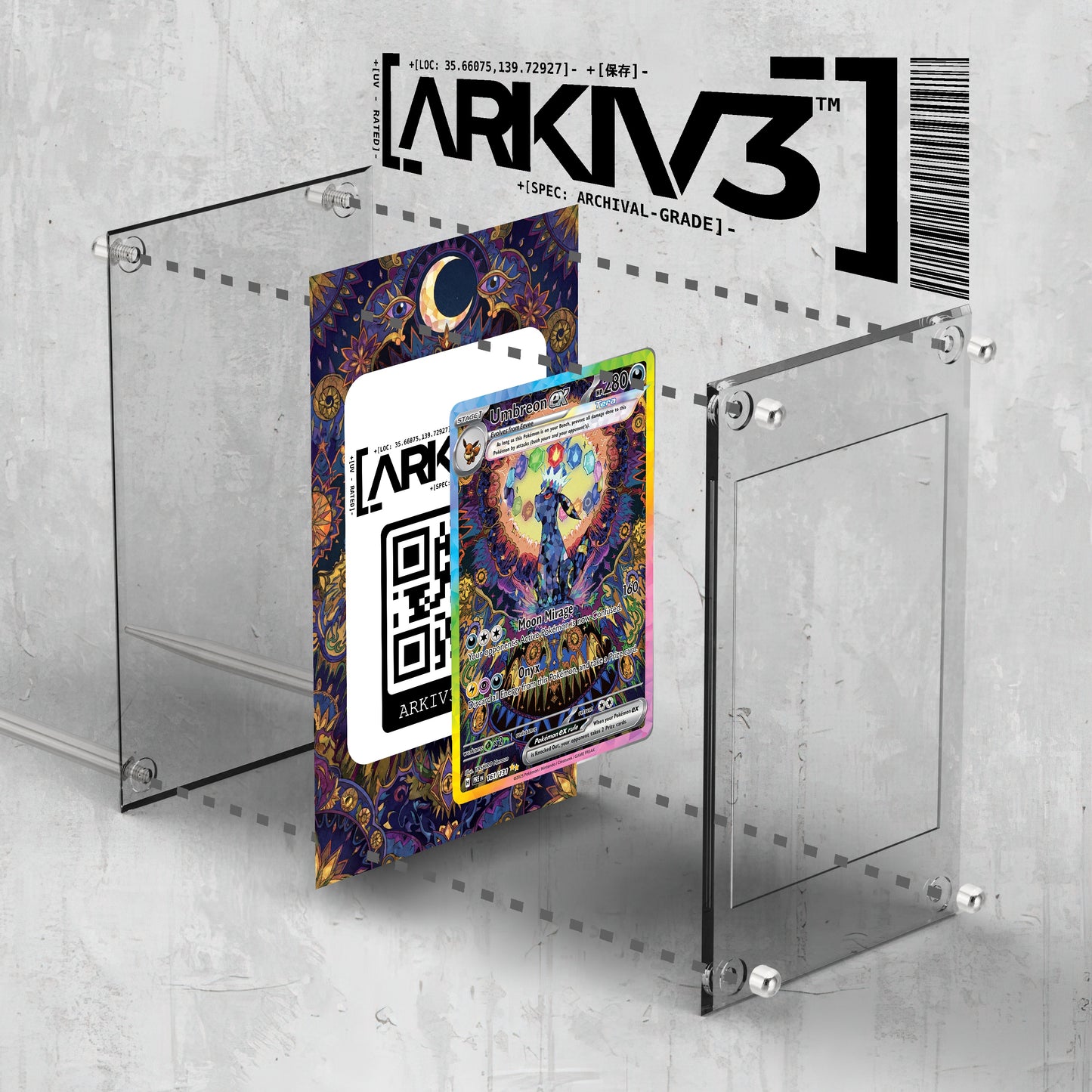 [UNIT: 161/131] // Umbreon ex Extended Art Display Case - Raw