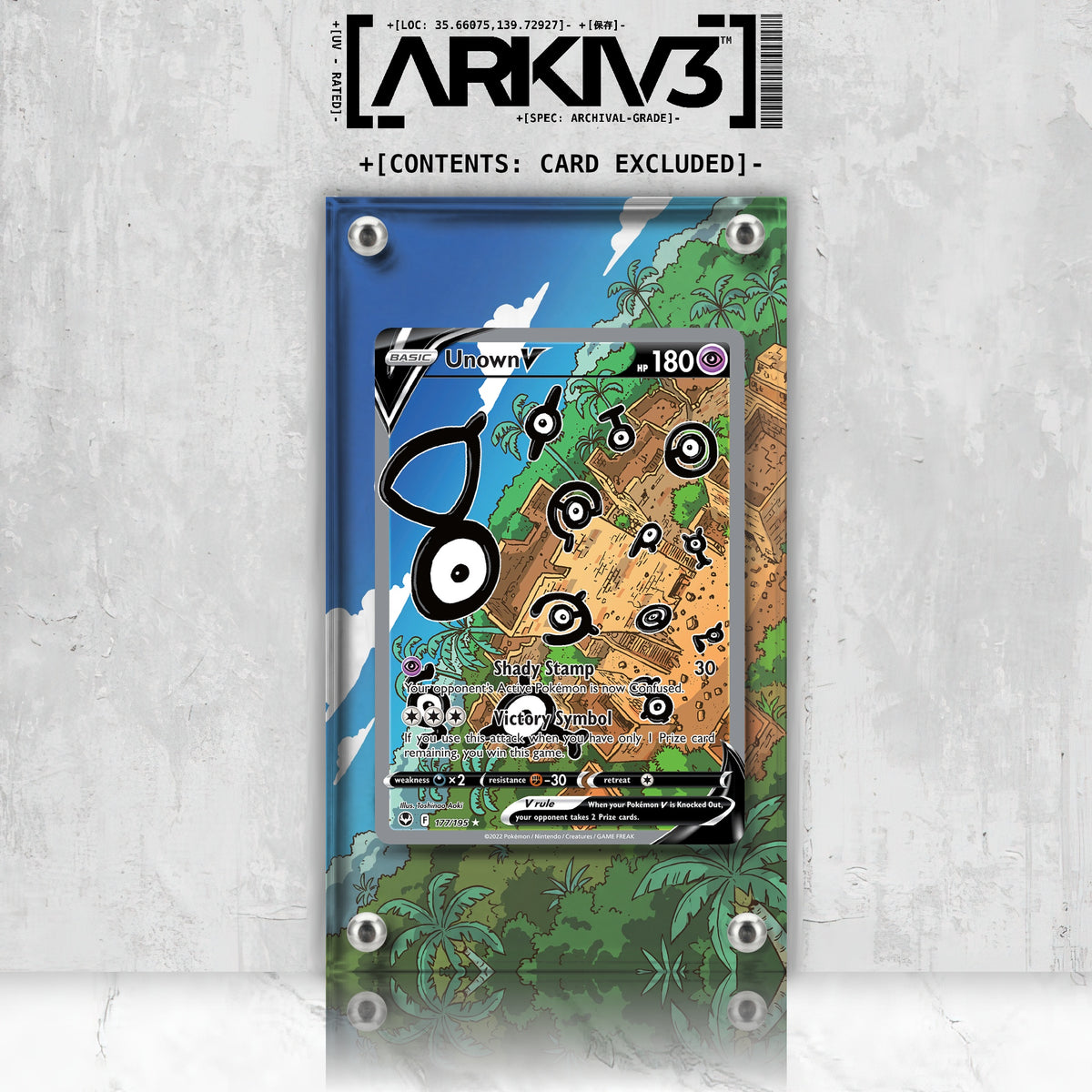 [UNIT: 177/195] // Unown V Extended Art Display Case - Raw