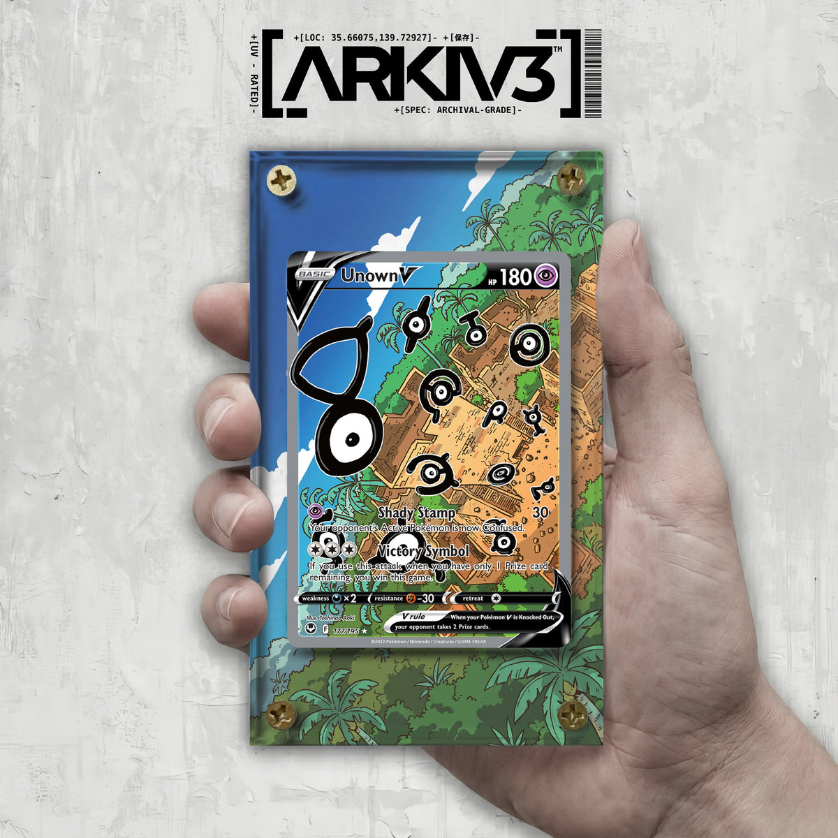 [UNIT: 177/195] // Unown V Extended Art Display Case - Raw