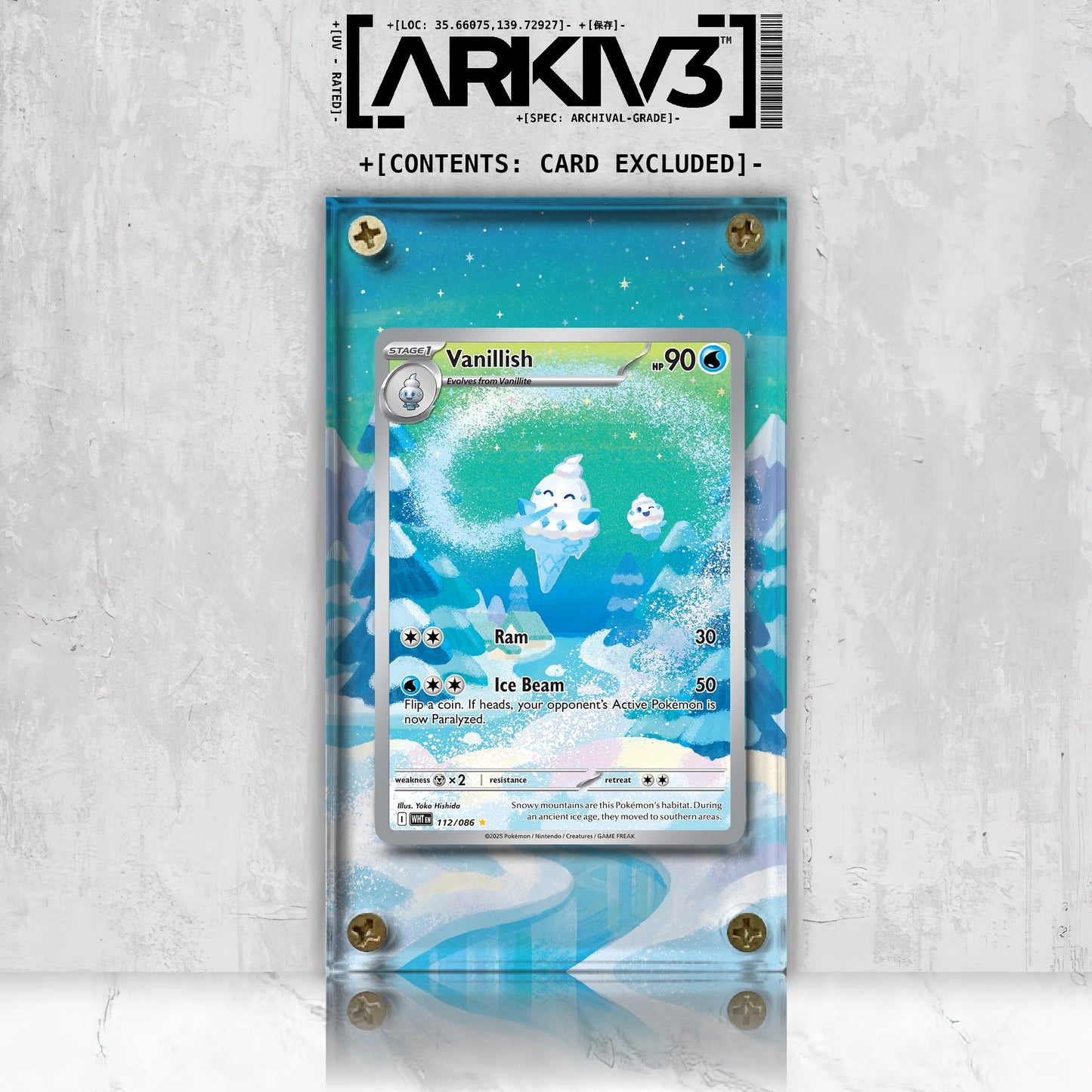 [UNIT: 112/86] // Vanillish Extended Art Display Case - Raw