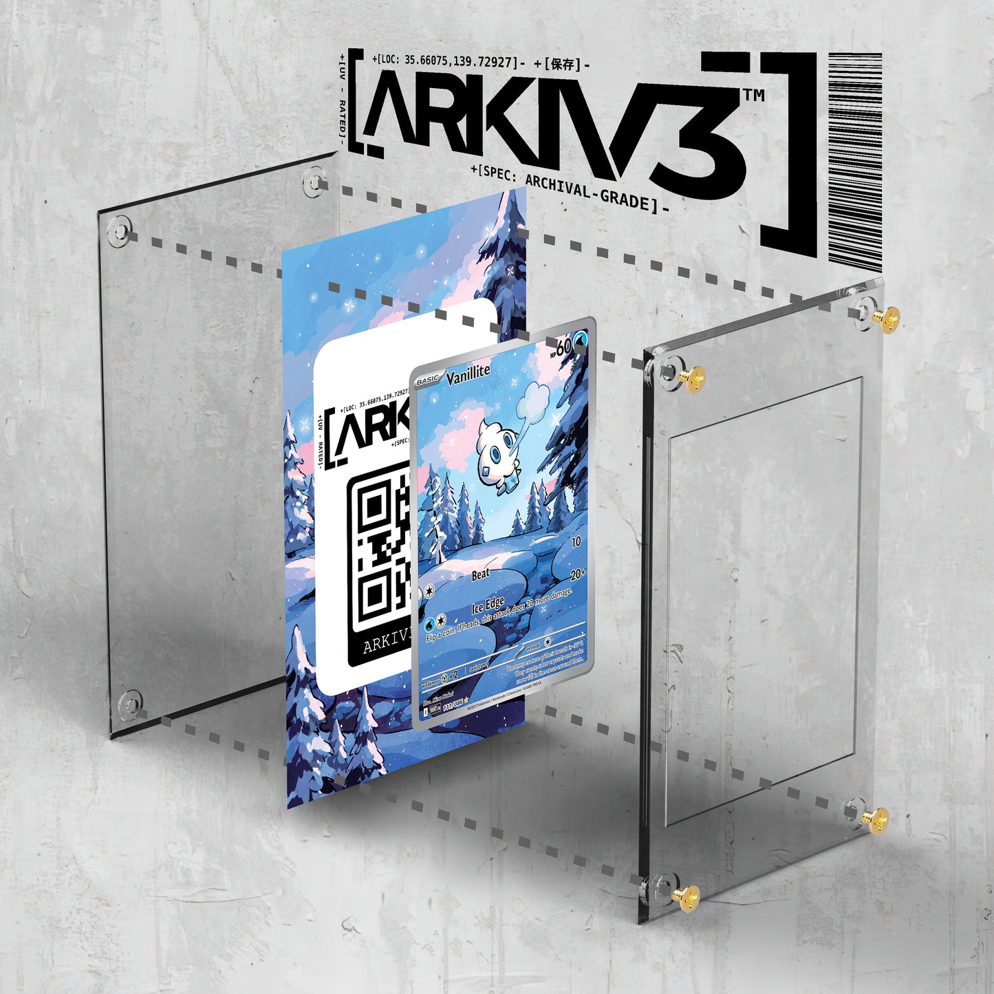 [UNIT: 111/86] // Vanillite Extended Art Display Case - Raw