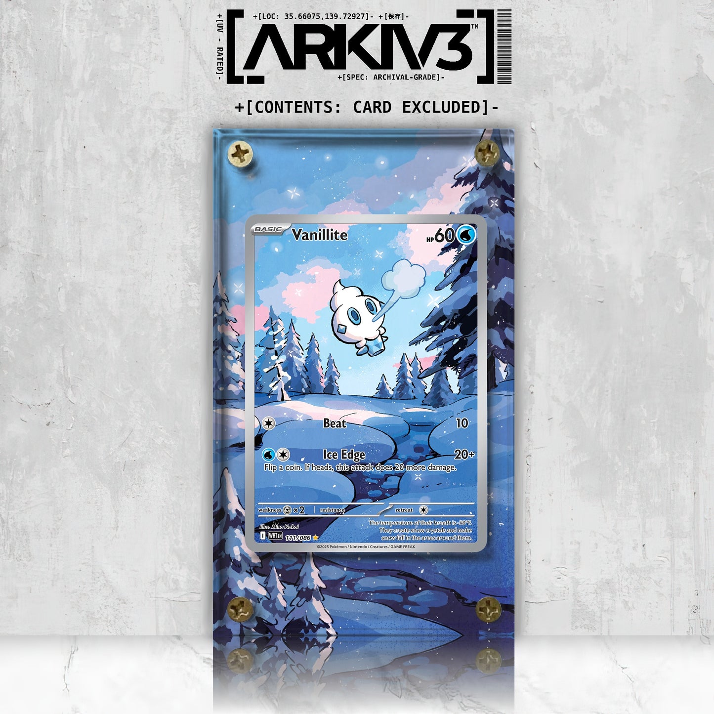 [UNIT: 111/86] // Vanillite Extended Art Display Case - Raw