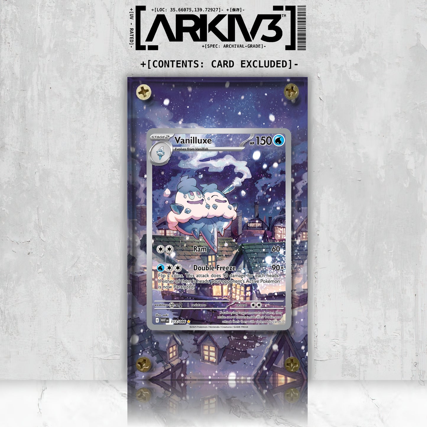[UNIT: 113/86] // Vanilluxe Extended Art Display Case - Raw