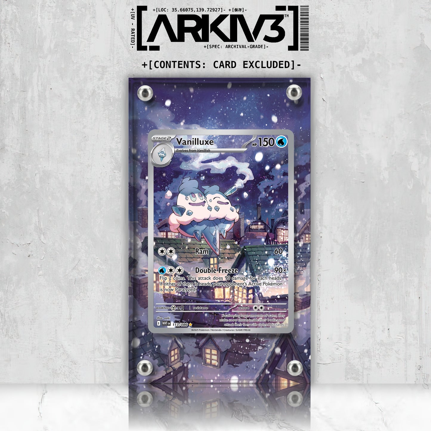 [UNIT: 113/86] // Vanilluxe Extended Art Display Case - Raw