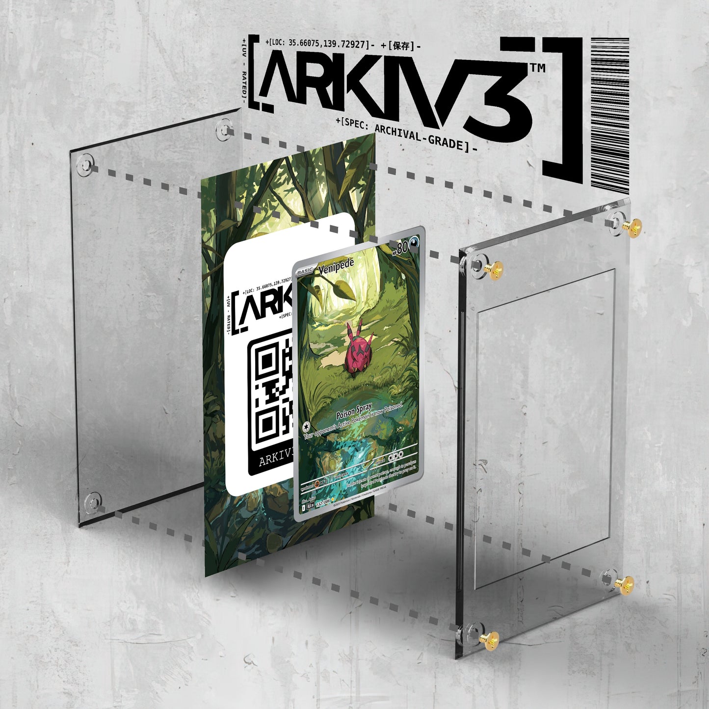[UNIT: 132/86] // Venipede Extended Art Display Case - Raw