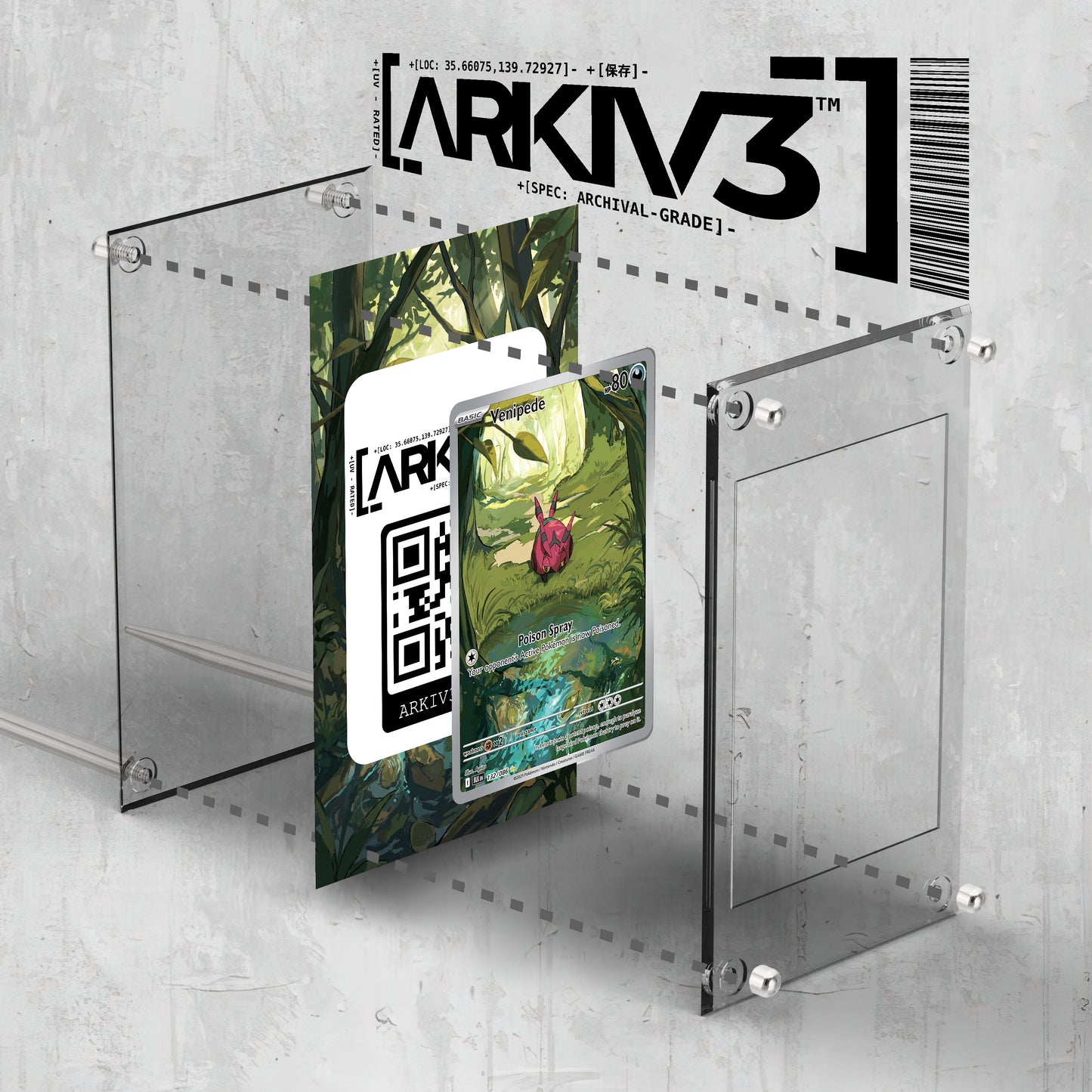 [UNIT: 132/86] // Venipede Extended Art Display Case - Raw