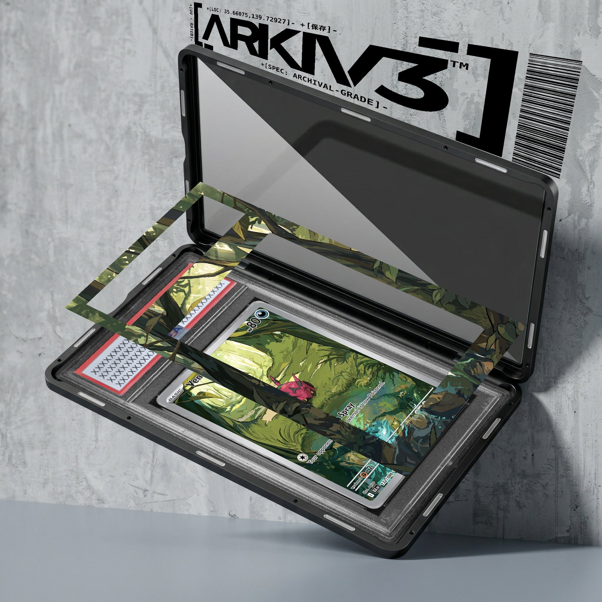 ARKIV3 PSA graded exploded mockup