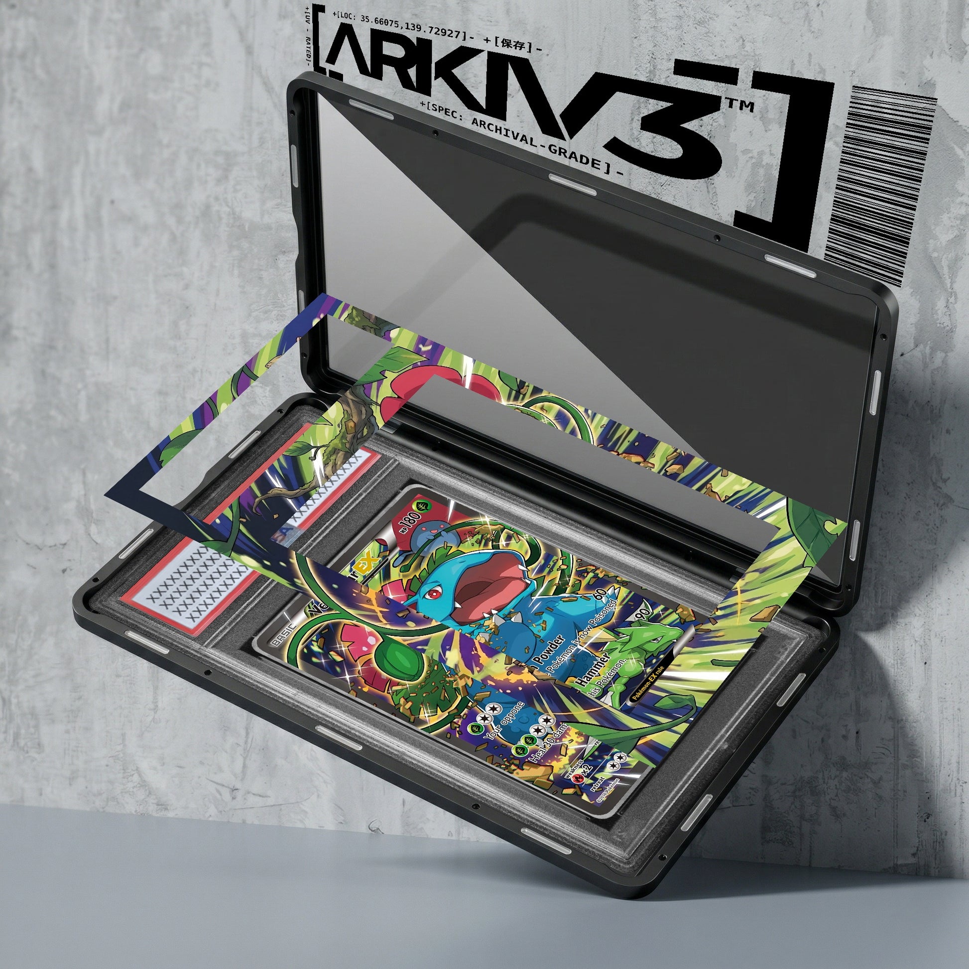 ARKIV3 PSA graded exploded mockup