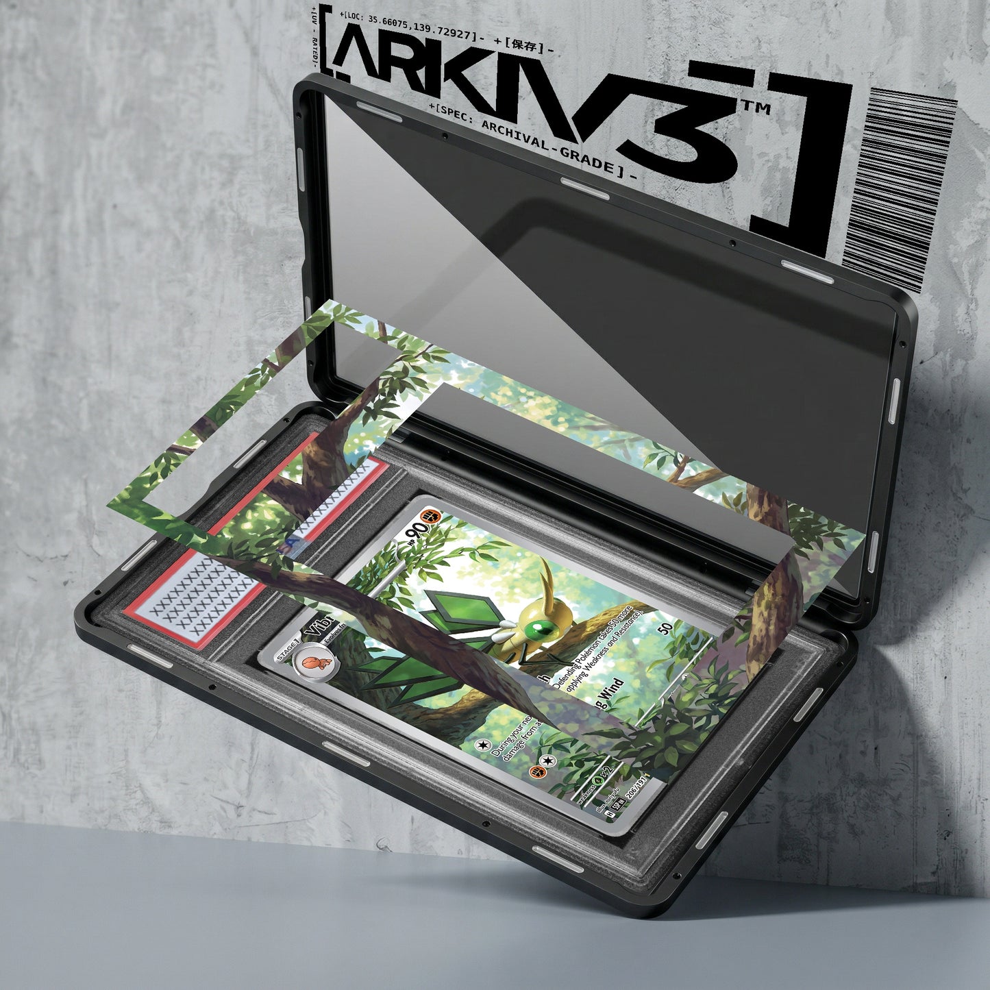 ARKIV3 PSA graded exploded mockup