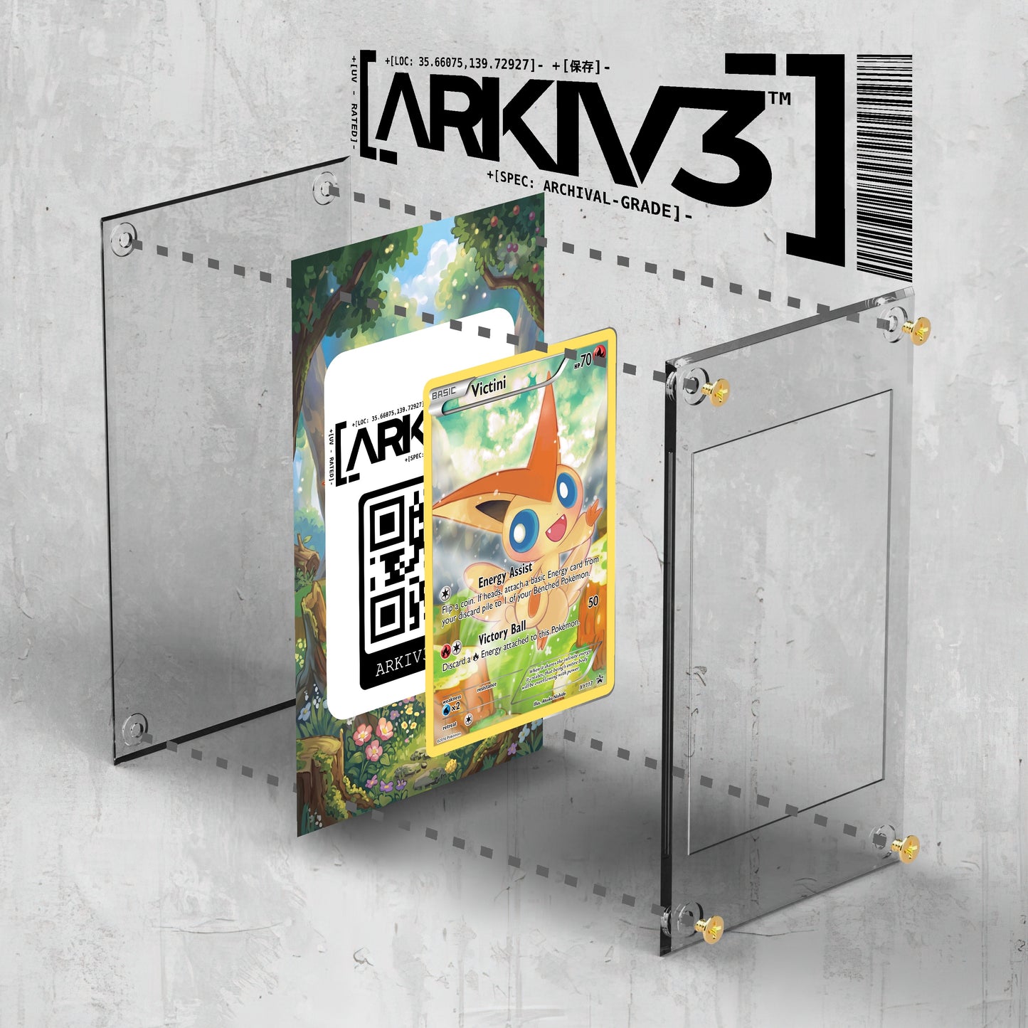 [UNIT: XY117/211] // Victini Extended Art Display Case - Raw