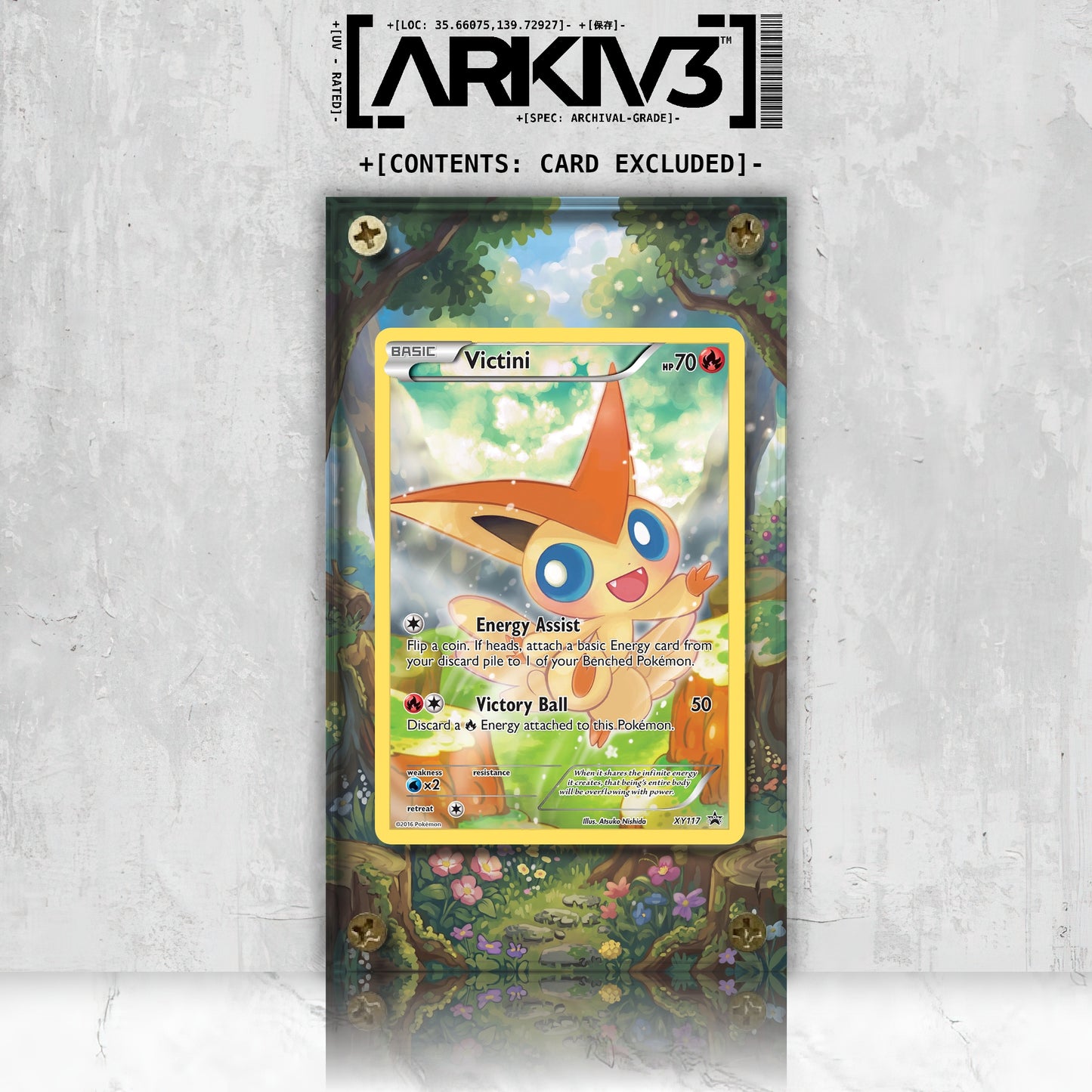 [UNIT: XY117/211] // Victini Extended Art Display Case - Raw