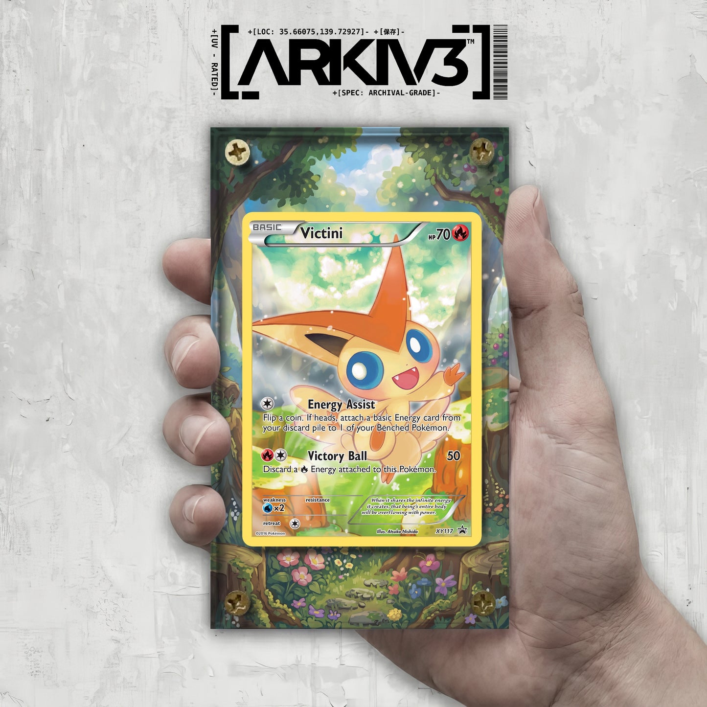 [UNIT: XY117/211] // Victini Extended Art Display Case - Raw