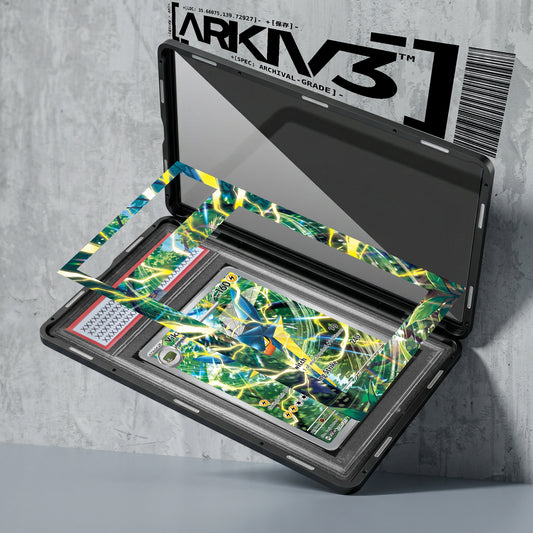 ARKIV3 PSA graded exploded mockup