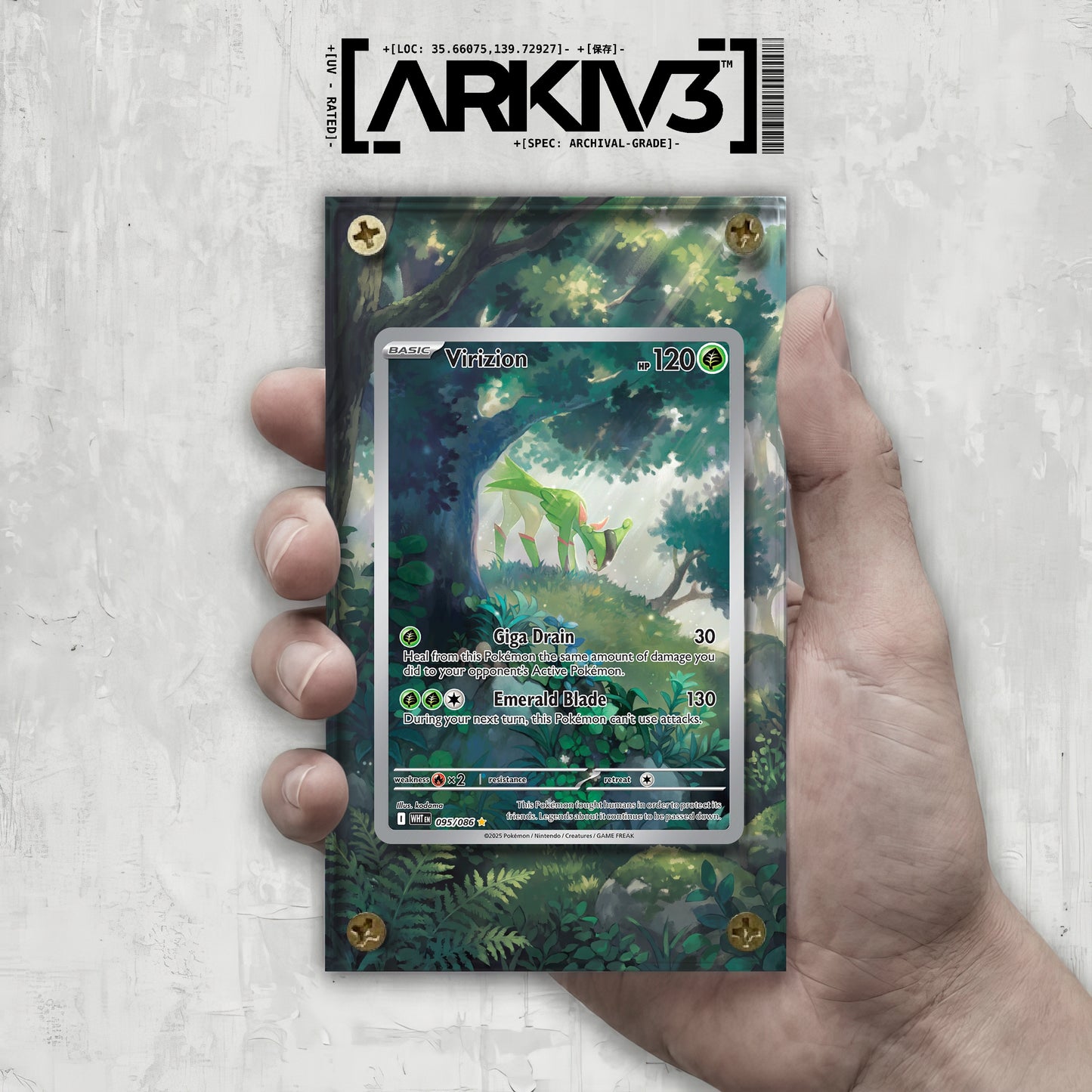 [UNIT: 95/86] // Virizion Extended Art Display Case - Raw