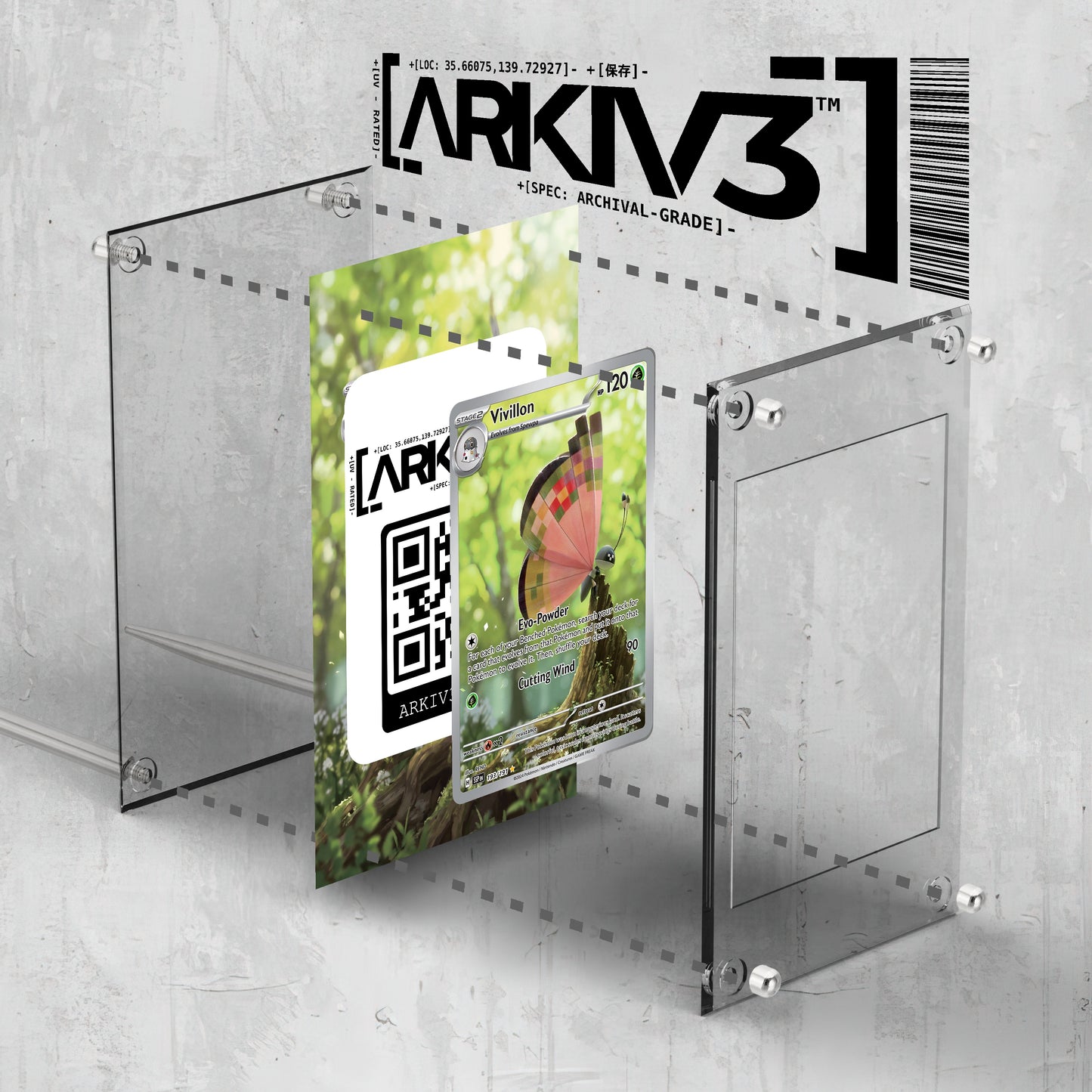 [UNIT: 193/191] // Vivillon Extended Art Display Case - Raw