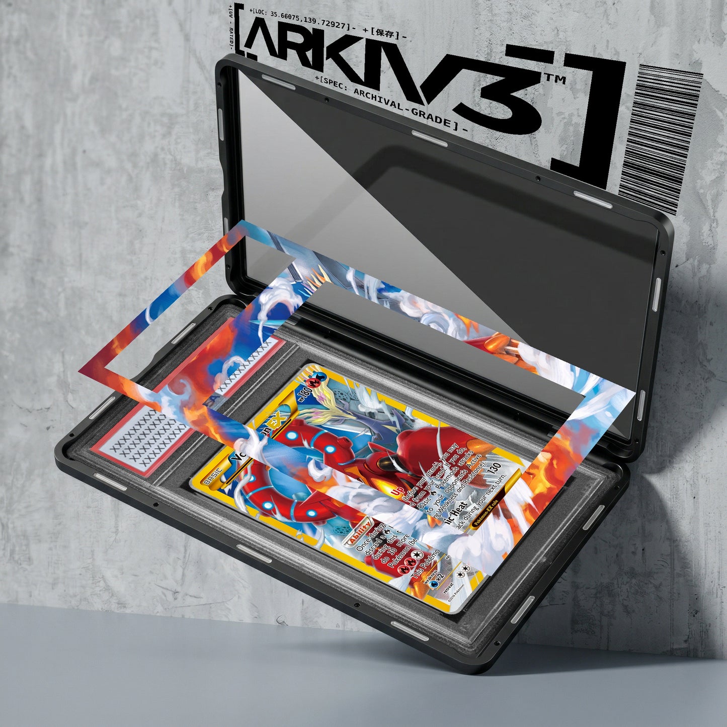 ARKIV3 PSA graded exploded mockup