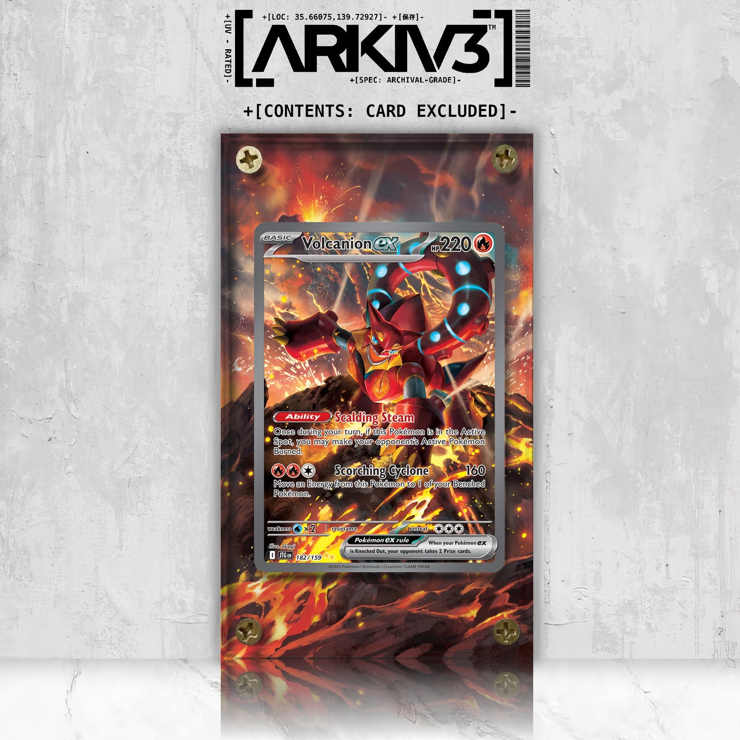 [UNIT: 182/159] // Volcanion ex Extended Art Display Case - Raw