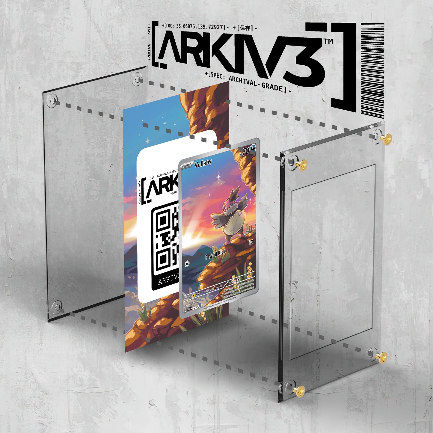 [UNIT: 144/86] // Vullaby Extended Art Display Case - Raw