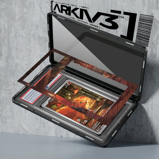 ARKIV3 PSA graded exploded mockup