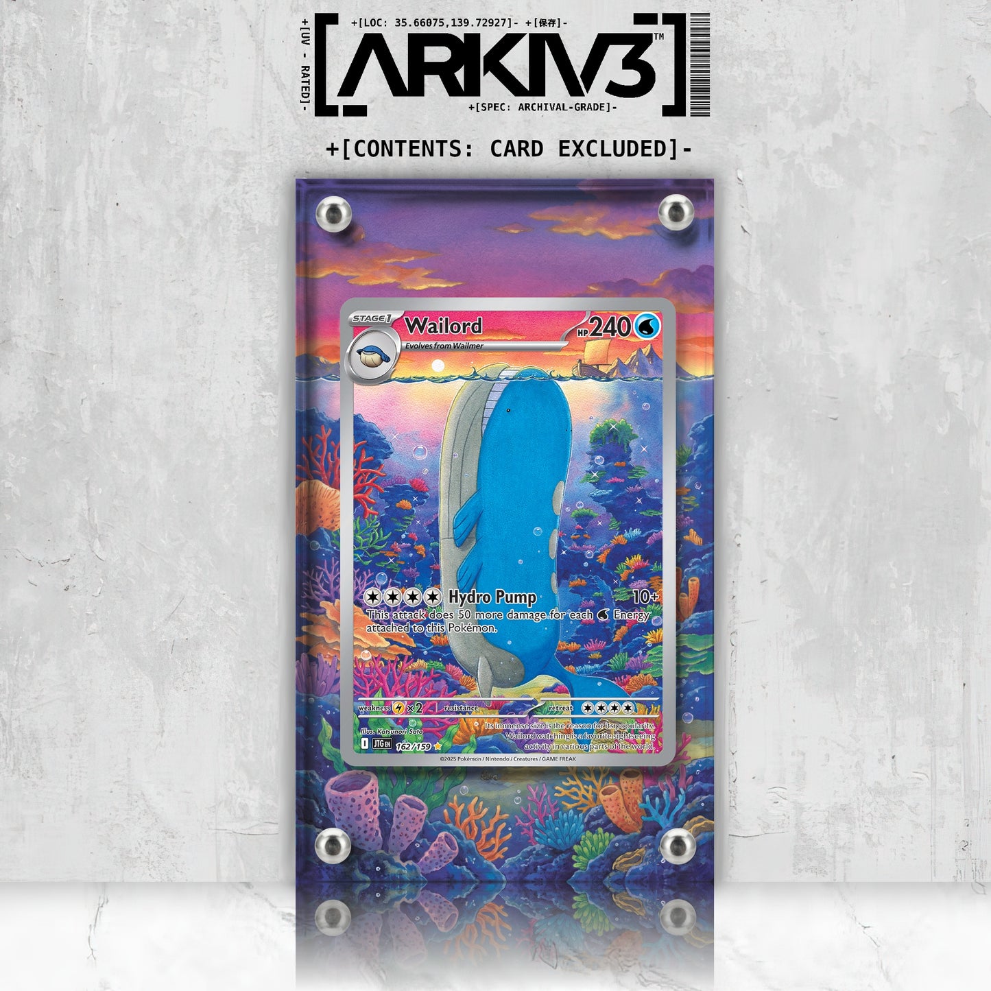 [UNIT: 162/159] // Wailord Extended Art Display Case - Raw
