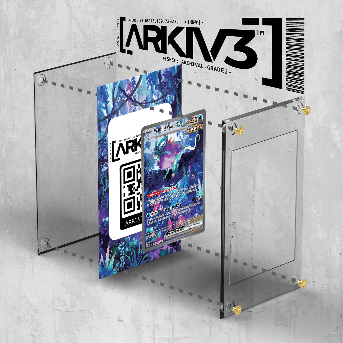 [UNIT: 205/162] // Walking Wake ex Extended Art Display Case - Raw