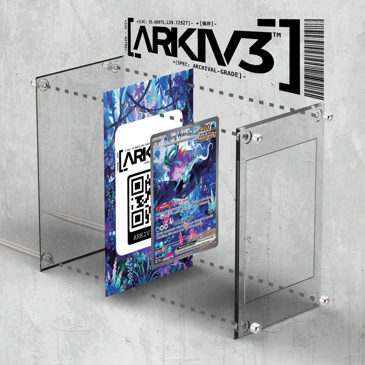 [UNIT: 205/162] // Walking Wake ex Extended Art Display Case - Raw