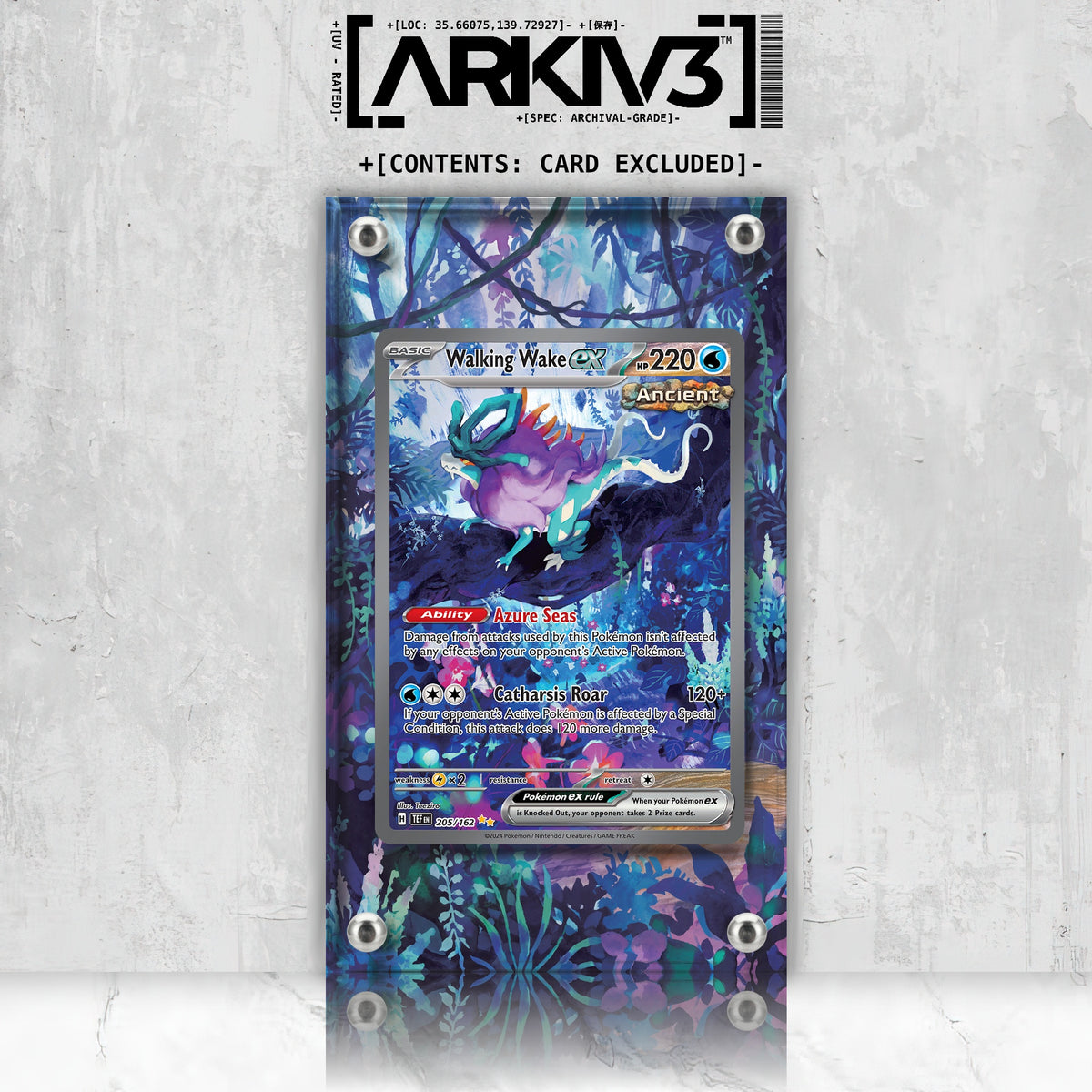 [UNIT: 205/162] // Walking Wake ex Extended Art Display Case - Raw