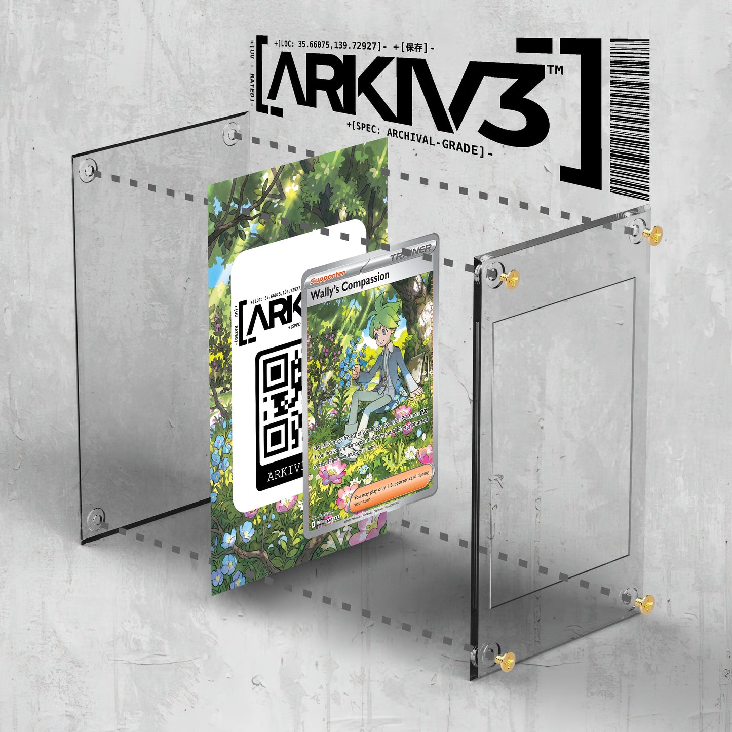 [UNIT: 186/132] // Wally's Compassion Extended Art Display Case - Raw