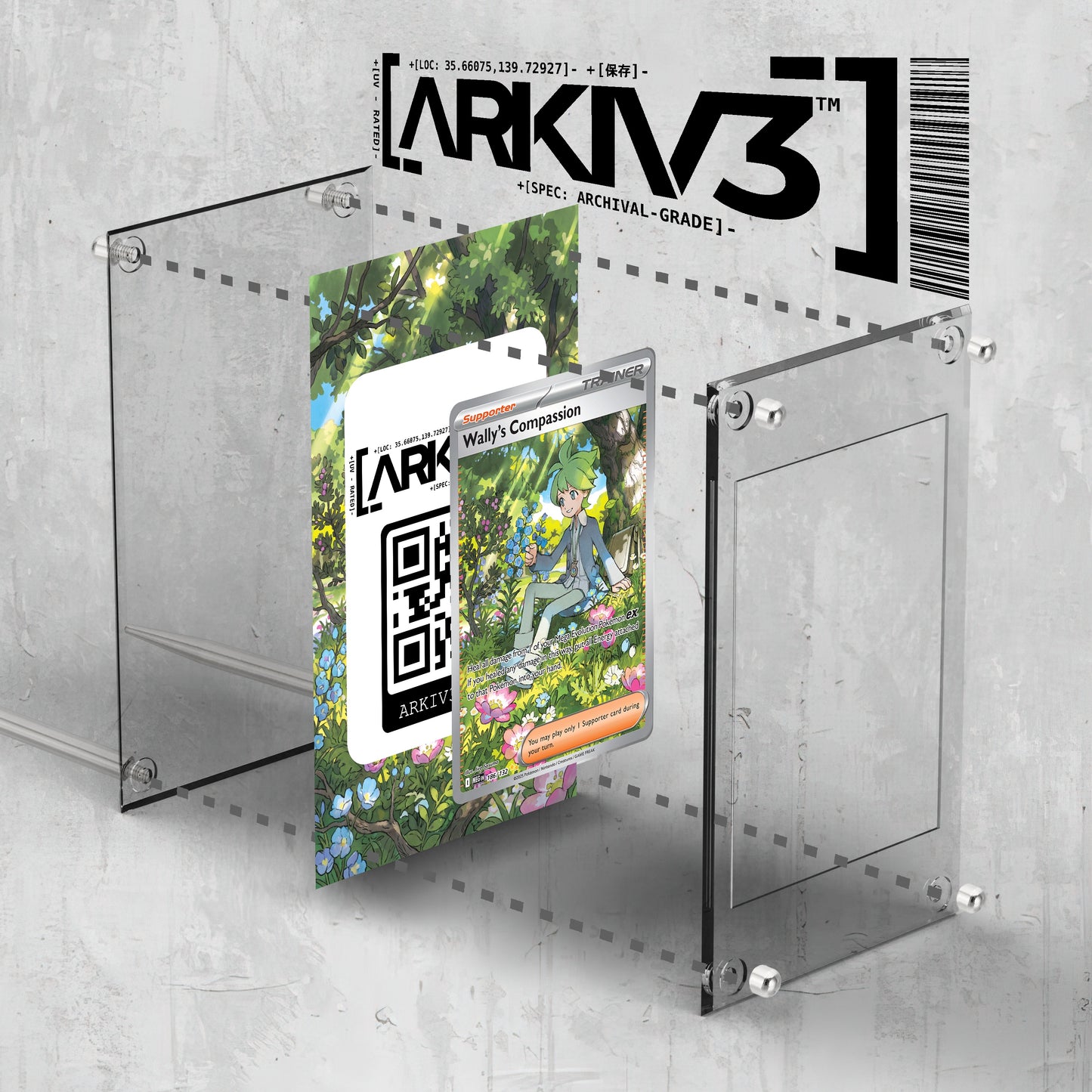 [UNIT: 186/132] // Wally's Compassion Extended Art Display Case - Raw